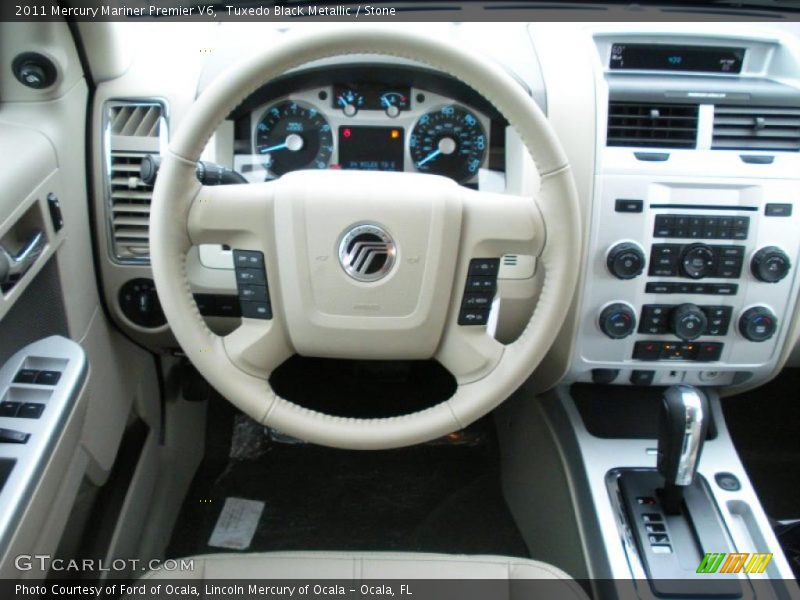 Tuxedo Black Metallic / Stone 2011 Mercury Mariner Premier V6