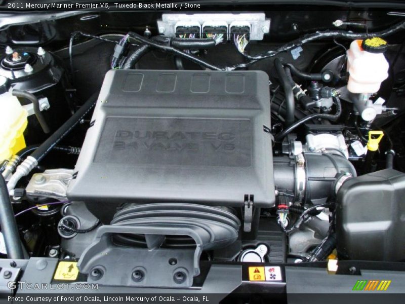 Tuxedo Black Metallic / Stone 2011 Mercury Mariner Premier V6
