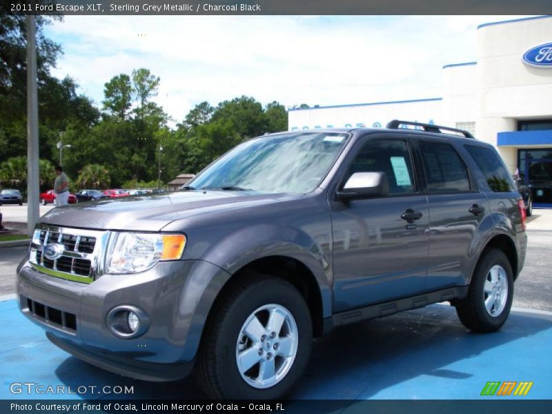 Sterling Grey Metallic / Charcoal Black 2011 Ford Escape XLT