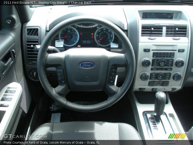 Sterling Grey Metallic / Charcoal Black 2011 Ford Escape XLT