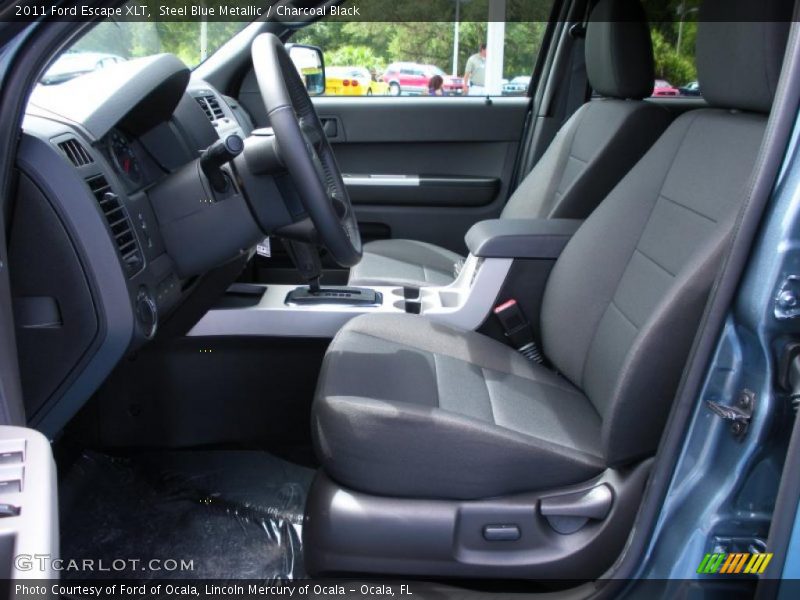 Steel Blue Metallic / Charcoal Black 2011 Ford Escape XLT