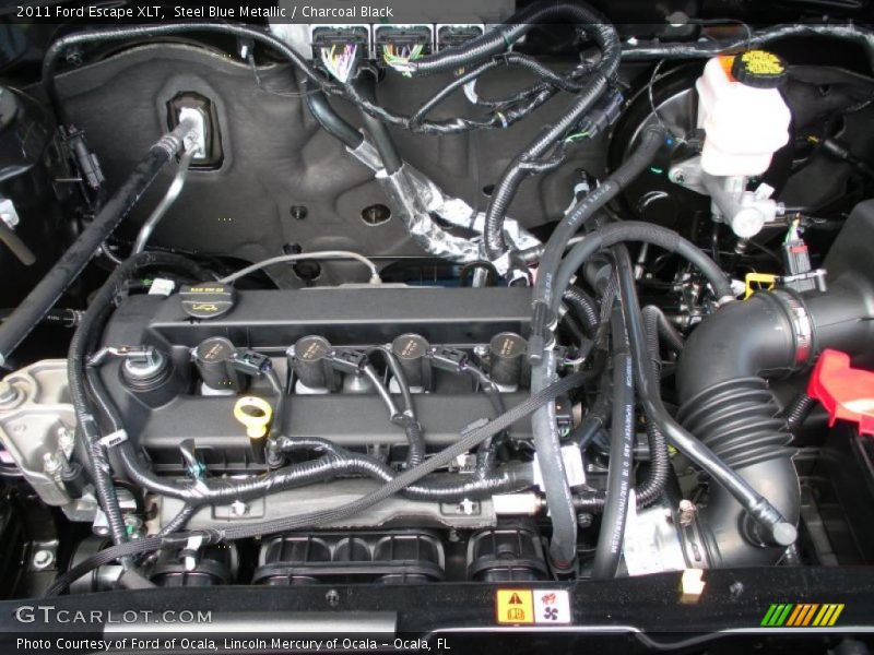 Steel Blue Metallic / Charcoal Black 2011 Ford Escape XLT