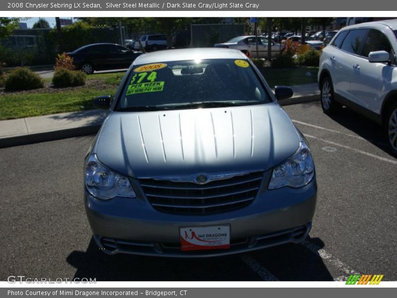 Silver Steel Metallic / Dark Slate Gray/Light Slate Gray 2008 Chrysler Sebring LX Sedan