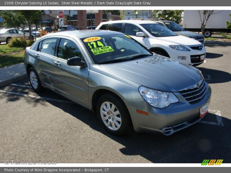 Silver Steel Metallic / Dark Slate Gray/Light Slate Gray 2008 Chrysler Sebring LX Sedan