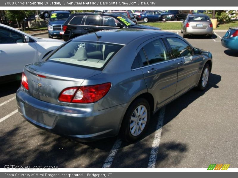 Silver Steel Metallic / Dark Slate Gray/Light Slate Gray 2008 Chrysler Sebring LX Sedan