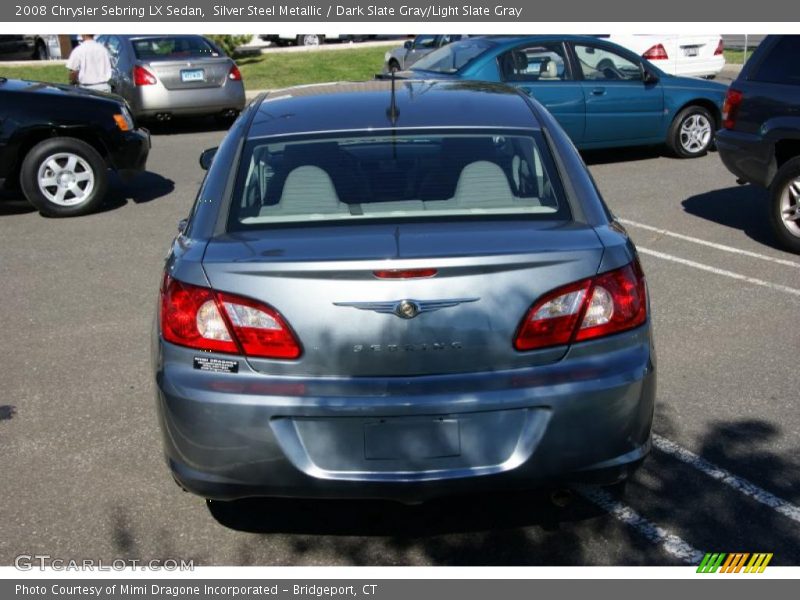 Silver Steel Metallic / Dark Slate Gray/Light Slate Gray 2008 Chrysler Sebring LX Sedan