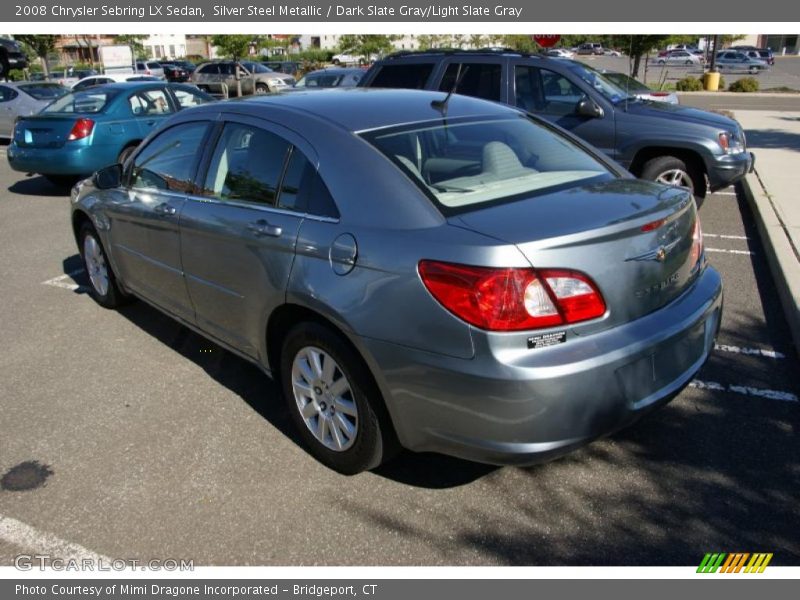 Silver Steel Metallic / Dark Slate Gray/Light Slate Gray 2008 Chrysler Sebring LX Sedan
