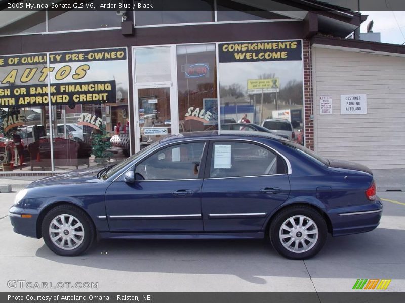 Ardor Blue / Black 2005 Hyundai Sonata GLS V6