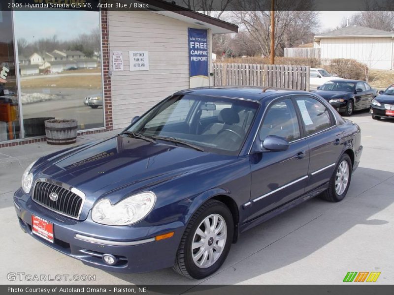Ardor Blue / Black 2005 Hyundai Sonata GLS V6