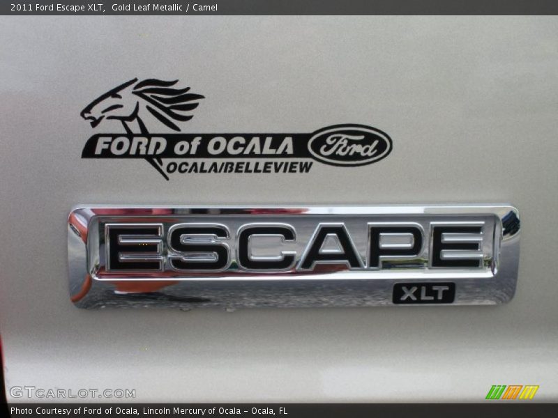 Gold Leaf Metallic / Camel 2011 Ford Escape XLT