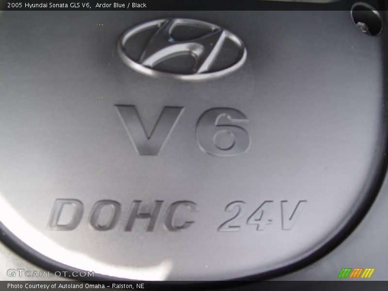 Ardor Blue / Black 2005 Hyundai Sonata GLS V6