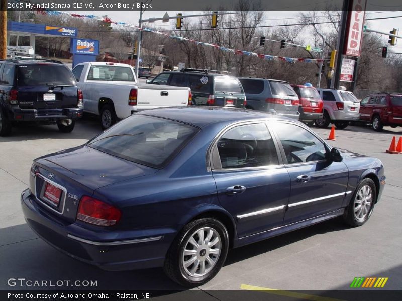 Ardor Blue / Black 2005 Hyundai Sonata GLS V6