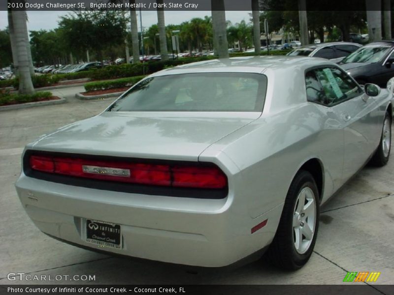 Bright Silver Metallic / Dark Slate Gray 2010 Dodge Challenger SE