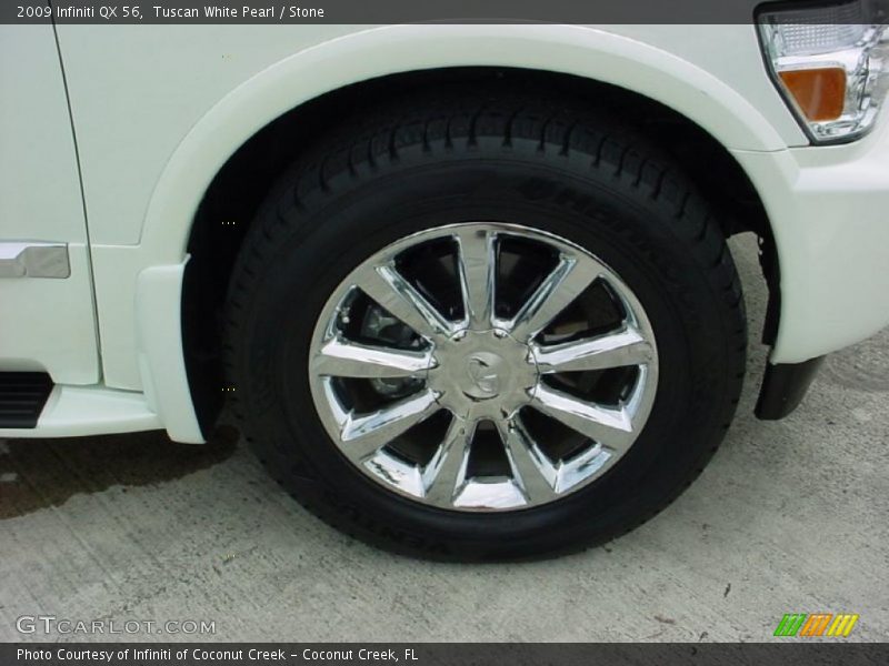 Tuscan White Pearl / Stone 2009 Infiniti QX 56