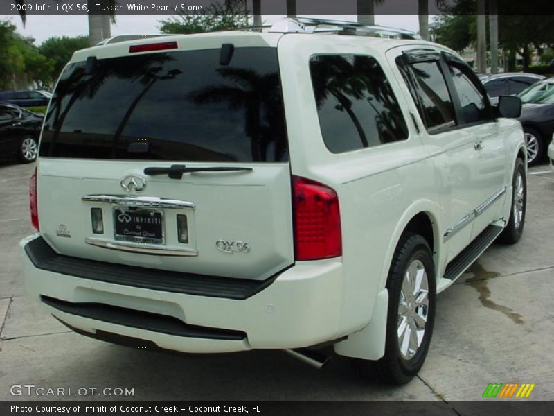 Tuscan White Pearl / Stone 2009 Infiniti QX 56