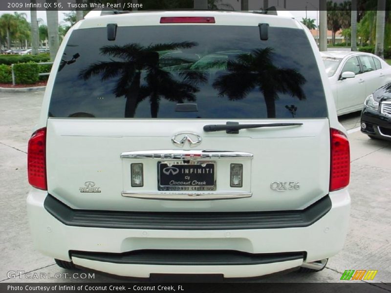 Tuscan White Pearl / Stone 2009 Infiniti QX 56