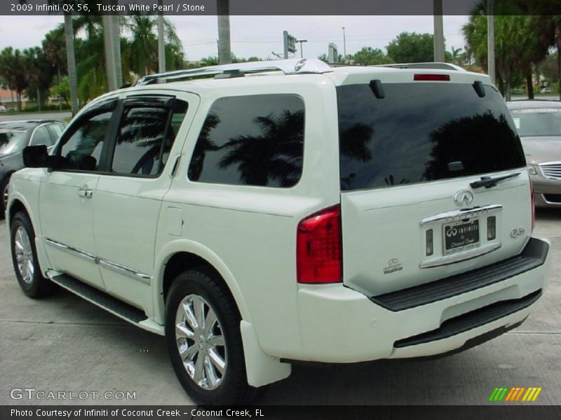 Tuscan White Pearl / Stone 2009 Infiniti QX 56