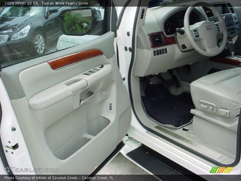 Tuscan White Pearl / Stone 2009 Infiniti QX 56