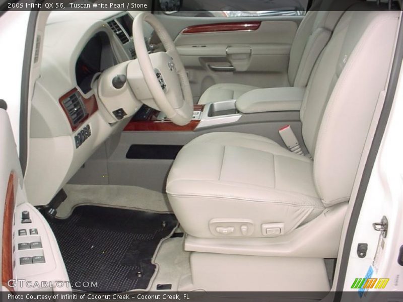 Tuscan White Pearl / Stone 2009 Infiniti QX 56