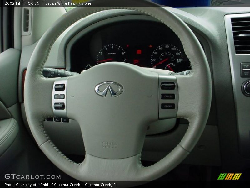 Tuscan White Pearl / Stone 2009 Infiniti QX 56