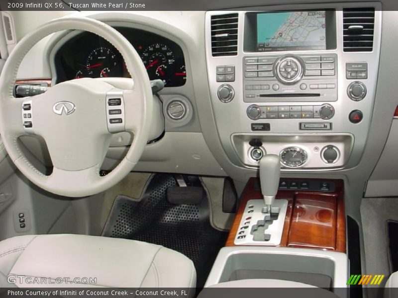Tuscan White Pearl / Stone 2009 Infiniti QX 56
