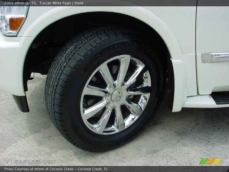 Tuscan White Pearl / Stone 2009 Infiniti QX 56