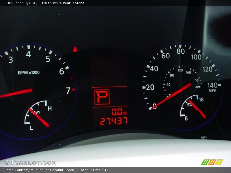 Tuscan White Pearl / Stone 2009 Infiniti QX 56