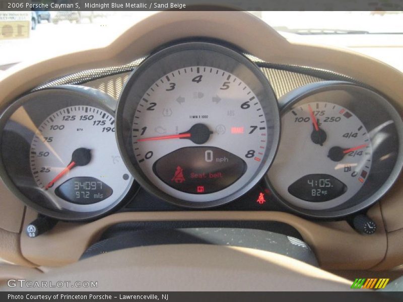 Midnight Blue Metallic / Sand Beige 2006 Porsche Cayman S