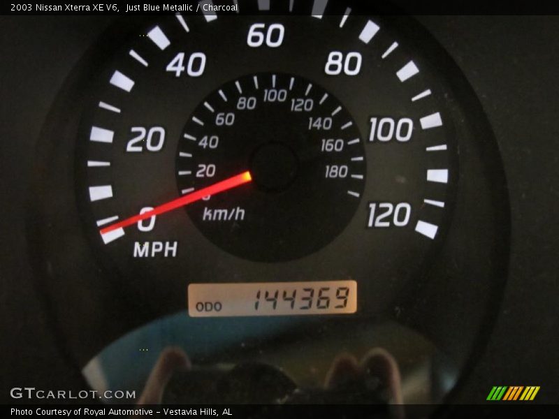 Just Blue Metallic / Charcoal 2003 Nissan Xterra XE V6