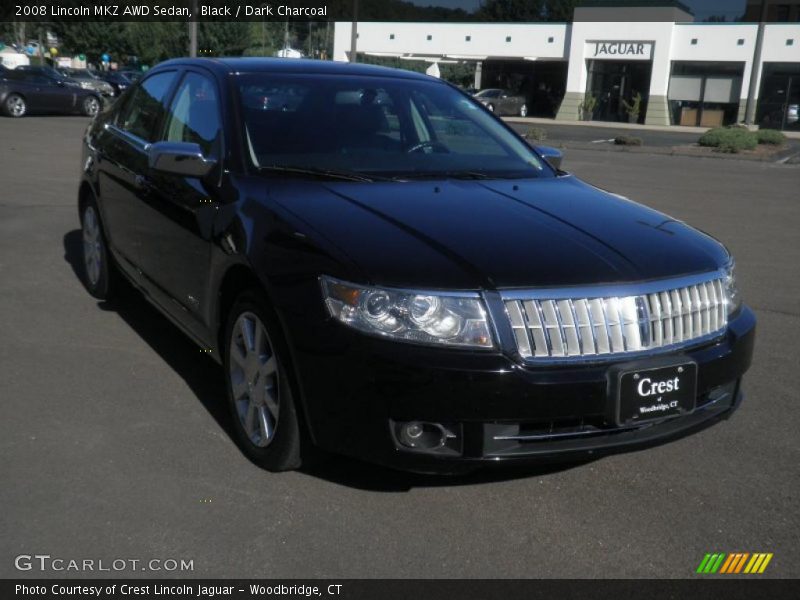Black / Dark Charcoal 2008 Lincoln MKZ AWD Sedan