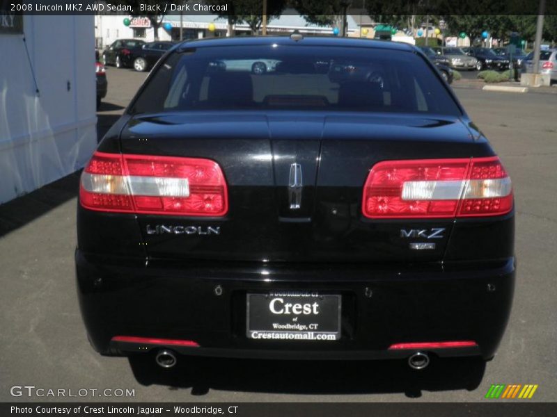 Black / Dark Charcoal 2008 Lincoln MKZ AWD Sedan