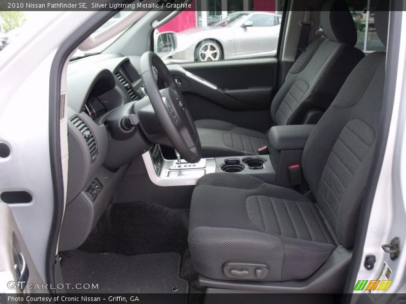 Silver Lightning Metallic / Graphite 2010 Nissan Pathfinder SE