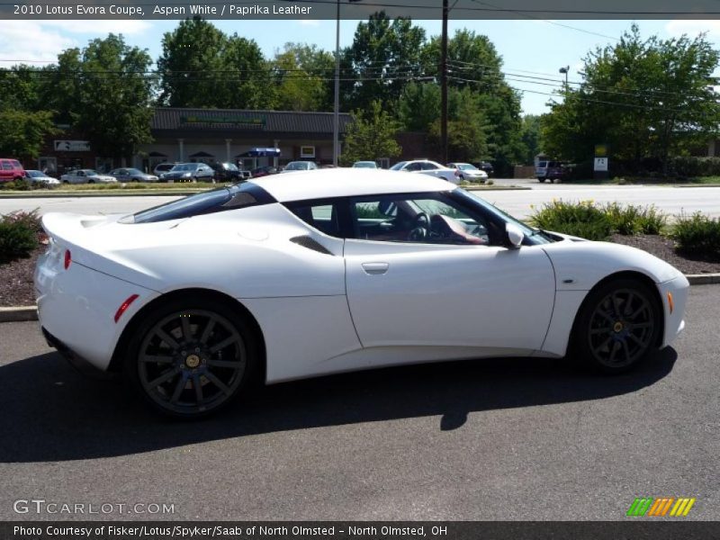 Aspen White / Paprika Leather 2010 Lotus Evora Coupe