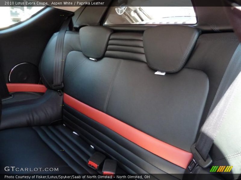 Aspen White / Paprika Leather 2010 Lotus Evora Coupe