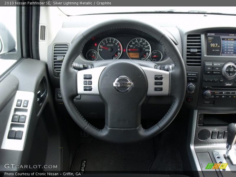 Silver Lightning Metallic / Graphite 2010 Nissan Pathfinder SE