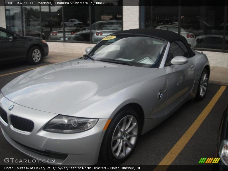 Titanium Silver Metallic / Black 2008 BMW Z4 3.0i Roadster