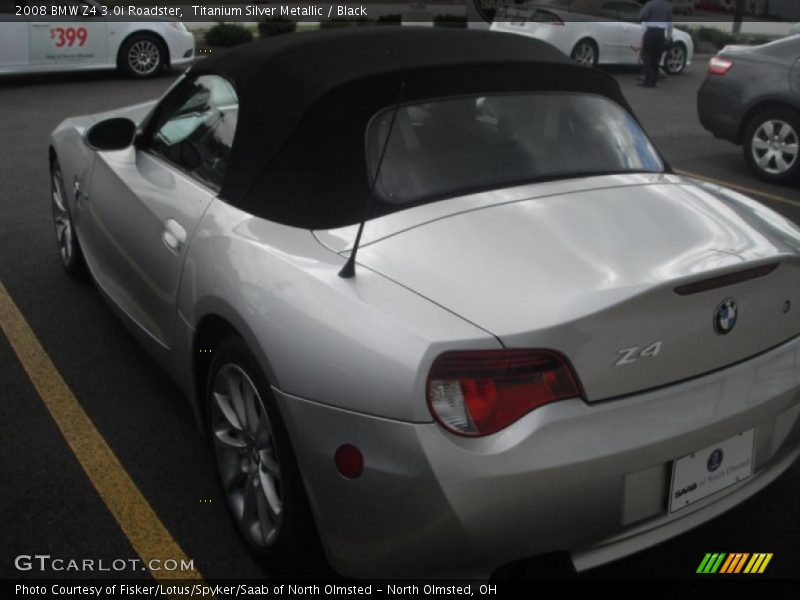 Titanium Silver Metallic / Black 2008 BMW Z4 3.0i Roadster