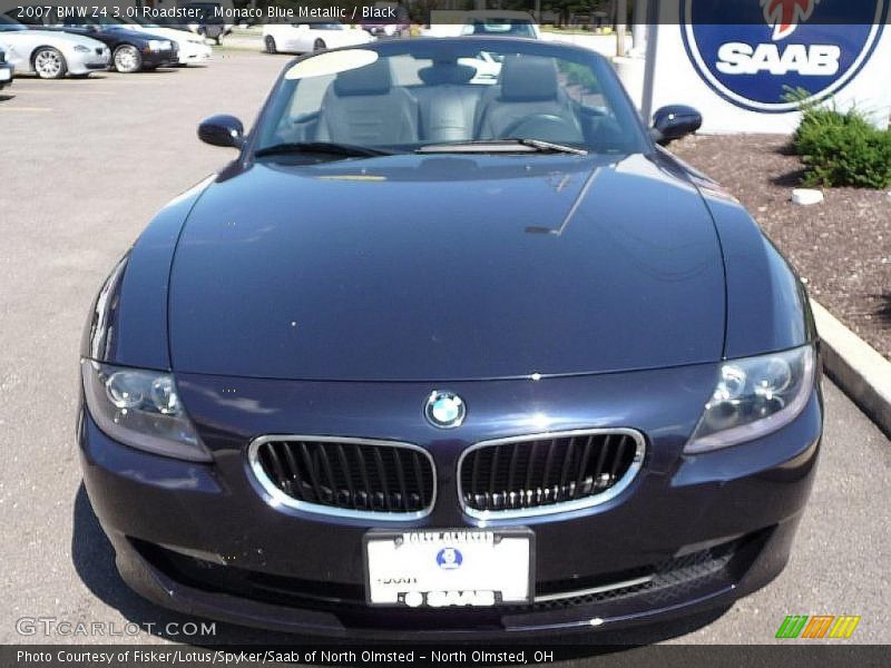 Monaco Blue Metallic / Black 2007 BMW Z4 3.0i Roadster