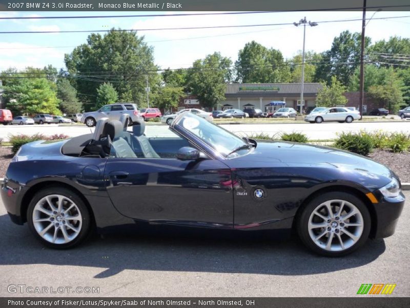 Monaco Blue Metallic / Black 2007 BMW Z4 3.0i Roadster