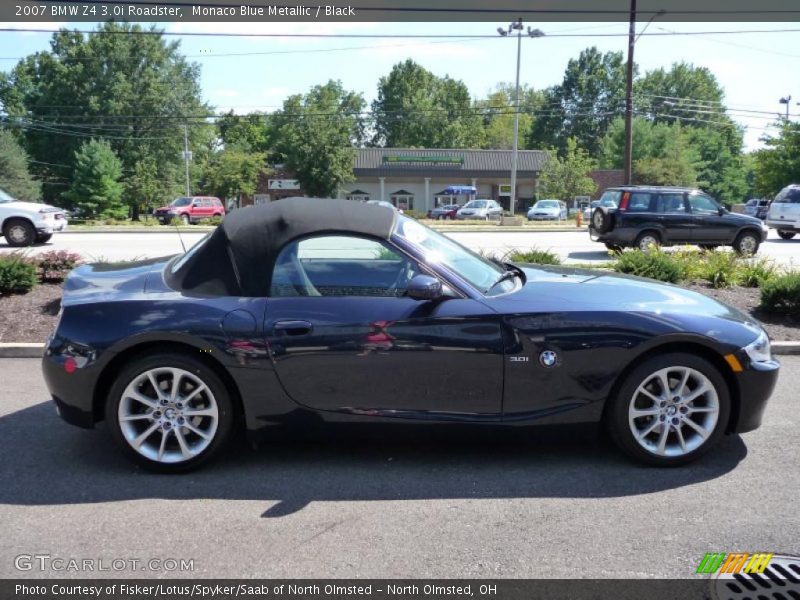 Monaco Blue Metallic / Black 2007 BMW Z4 3.0i Roadster