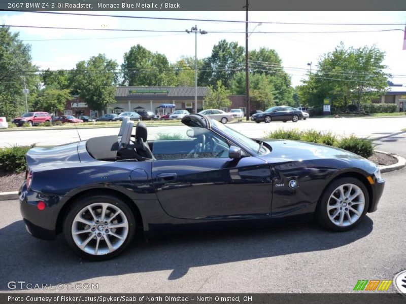 Monaco Blue Metallic / Black 2007 BMW Z4 3.0i Roadster