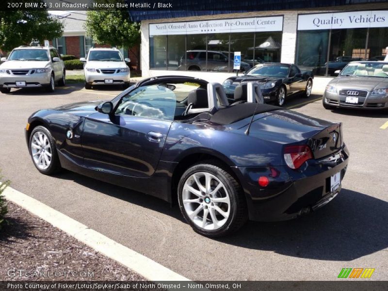 Monaco Blue Metallic / Black 2007 BMW Z4 3.0i Roadster