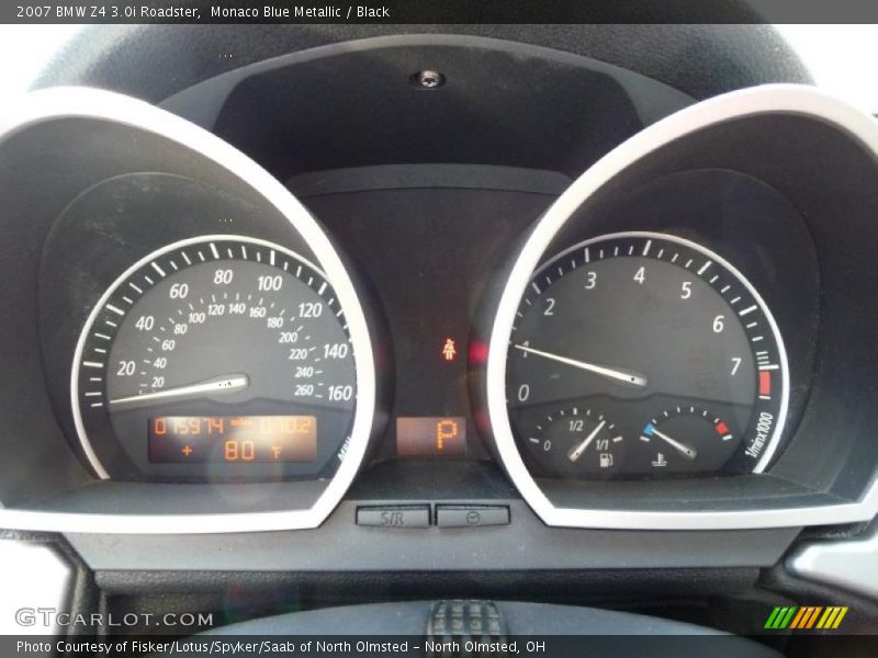 Monaco Blue Metallic / Black 2007 BMW Z4 3.0i Roadster