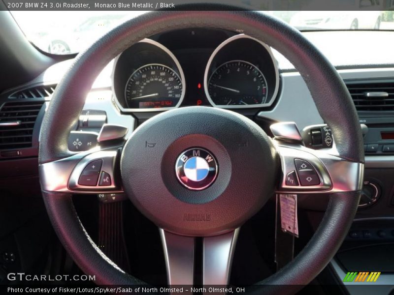 Monaco Blue Metallic / Black 2007 BMW Z4 3.0i Roadster