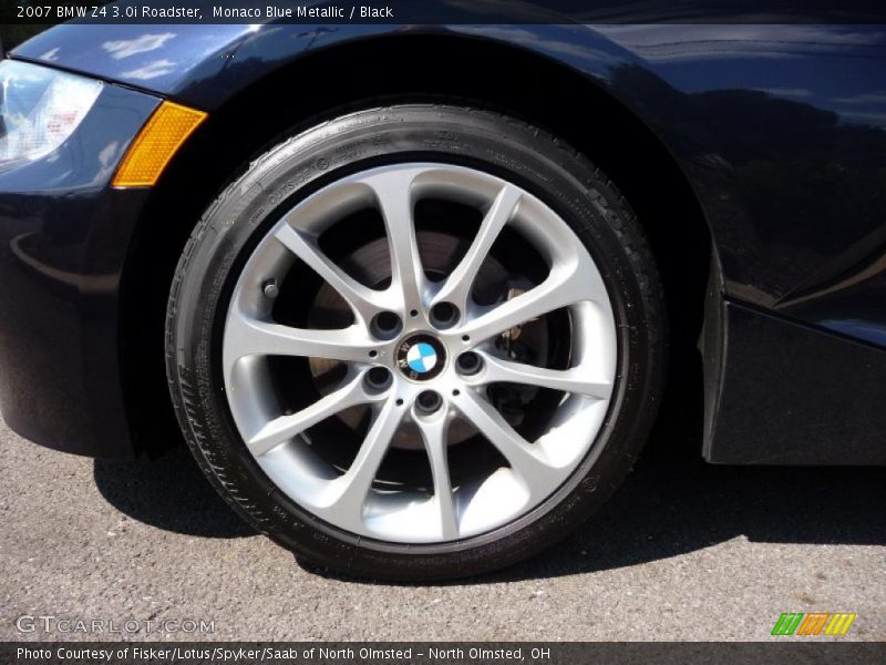 Monaco Blue Metallic / Black 2007 BMW Z4 3.0i Roadster