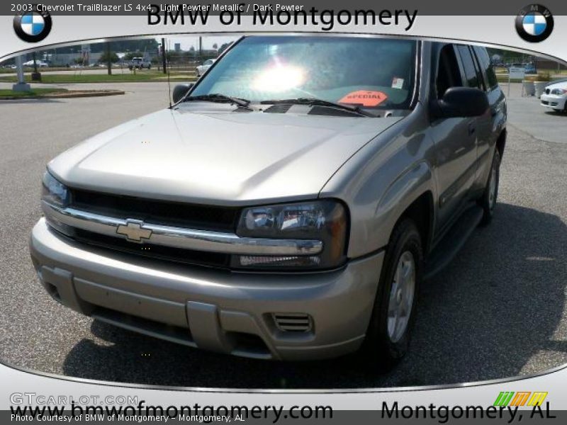 Light Pewter Metallic / Dark Pewter 2003 Chevrolet TrailBlazer LS 4x4