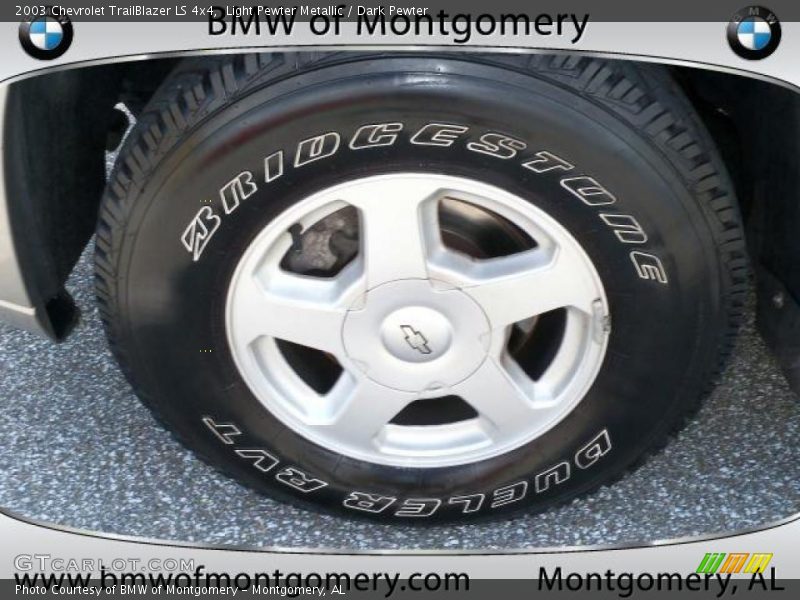 Light Pewter Metallic / Dark Pewter 2003 Chevrolet TrailBlazer LS 4x4