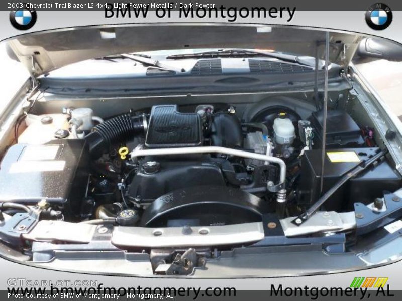 Light Pewter Metallic / Dark Pewter 2003 Chevrolet TrailBlazer LS 4x4