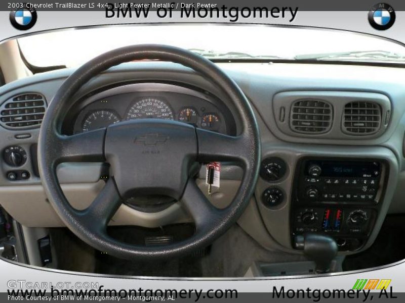 Light Pewter Metallic / Dark Pewter 2003 Chevrolet TrailBlazer LS 4x4