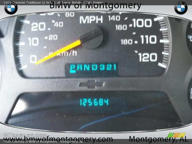 Light Pewter Metallic / Dark Pewter 2003 Chevrolet TrailBlazer LS 4x4